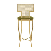 Made Goods Hadley Outdoor Bar Stool in Lambro Boucle