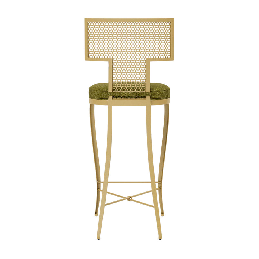 Made Goods Hadley Outdoor Bar Stool in Lambro Boucle