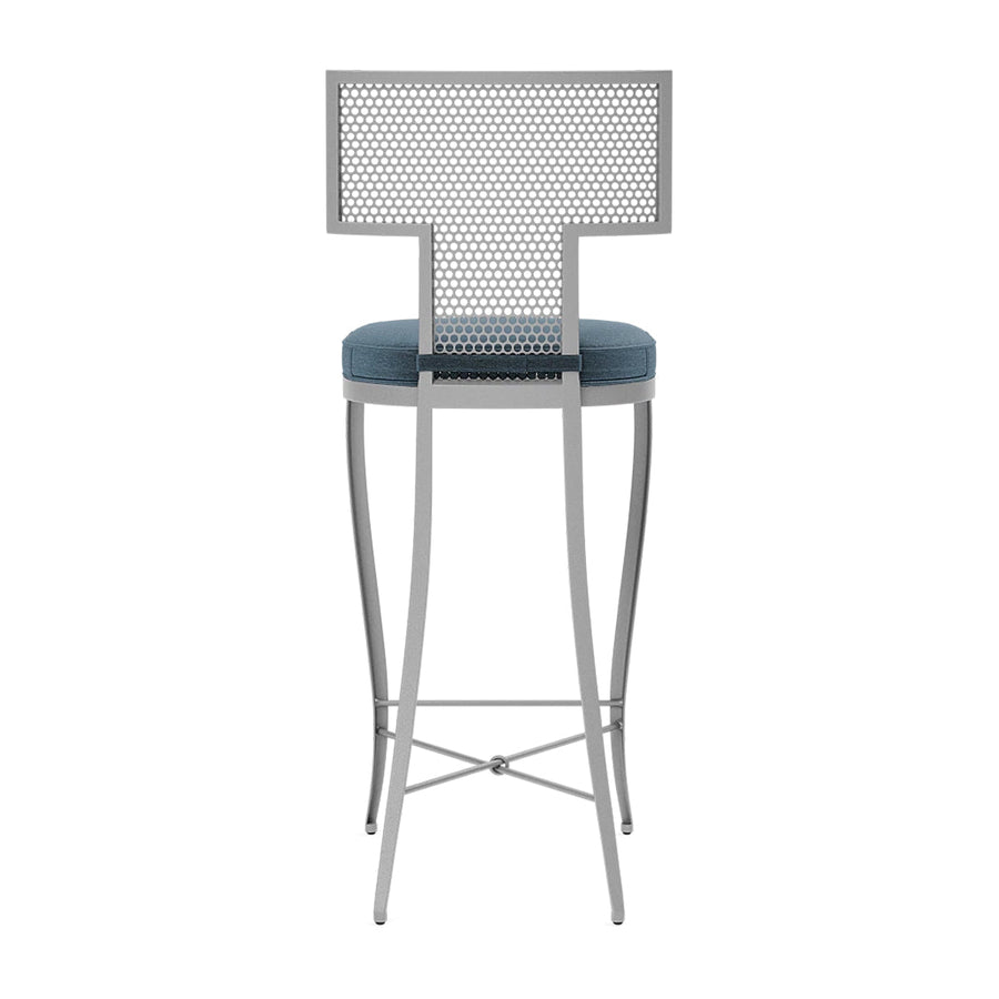 Made Goods Hadley Metal Outdoor Bar Stool in Havel Velvet