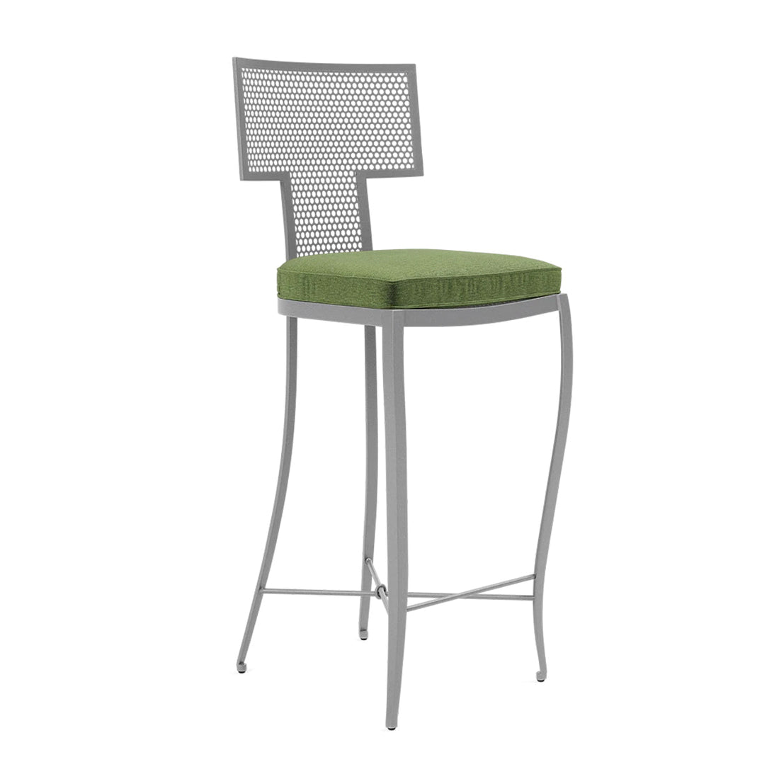 Made Goods Hadley Metal Outdoor Bar Stool in Havel Velvet