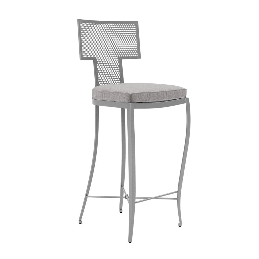 Made Goods Hadley Metal Outdoor Bar Stool in Havel Velvet