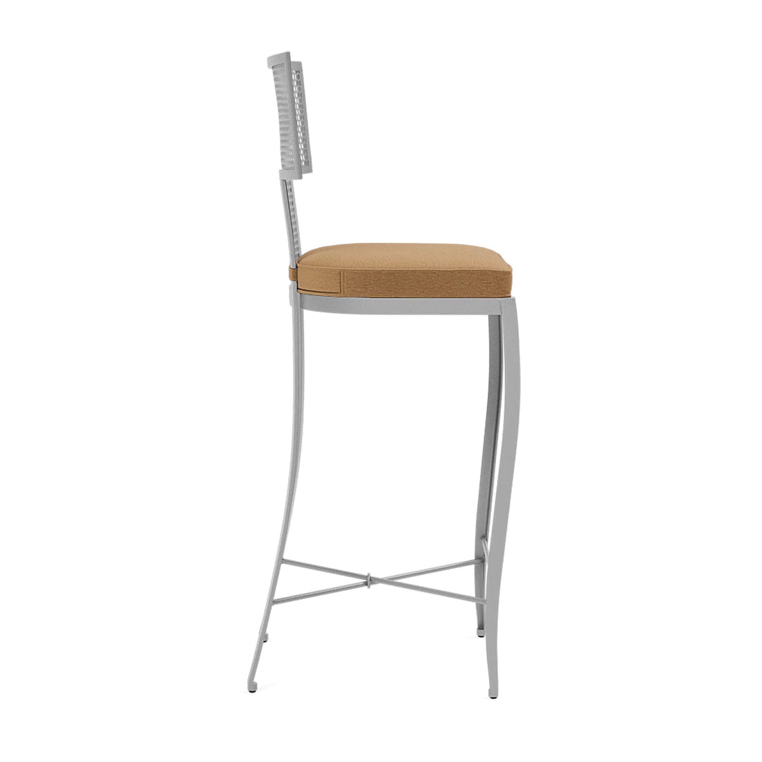 Made Goods Hadley Metal Outdoor Bar Stool in Havel Velvet