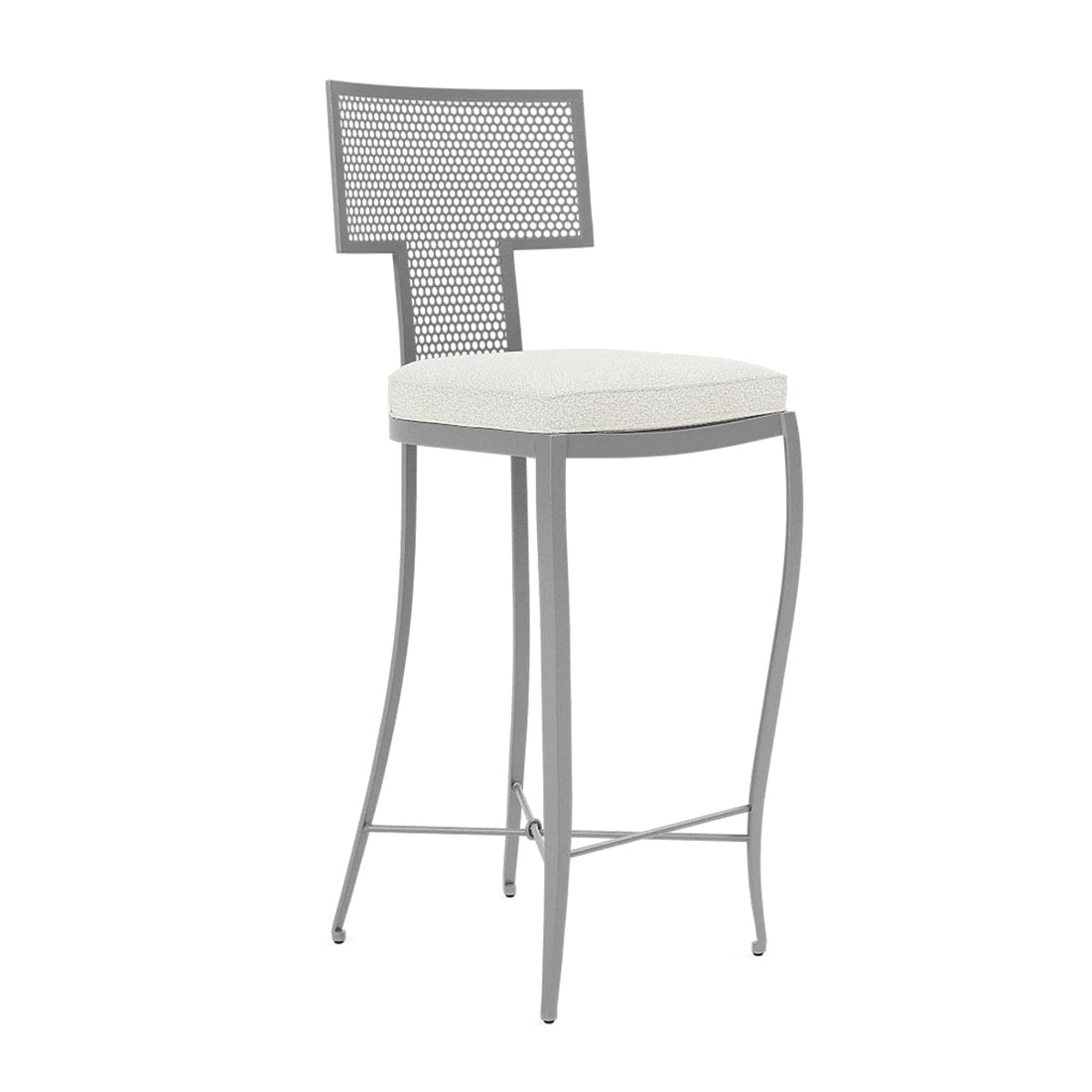 Made Goods Hadley Outdoor Bar Stool in Lambro Boucle