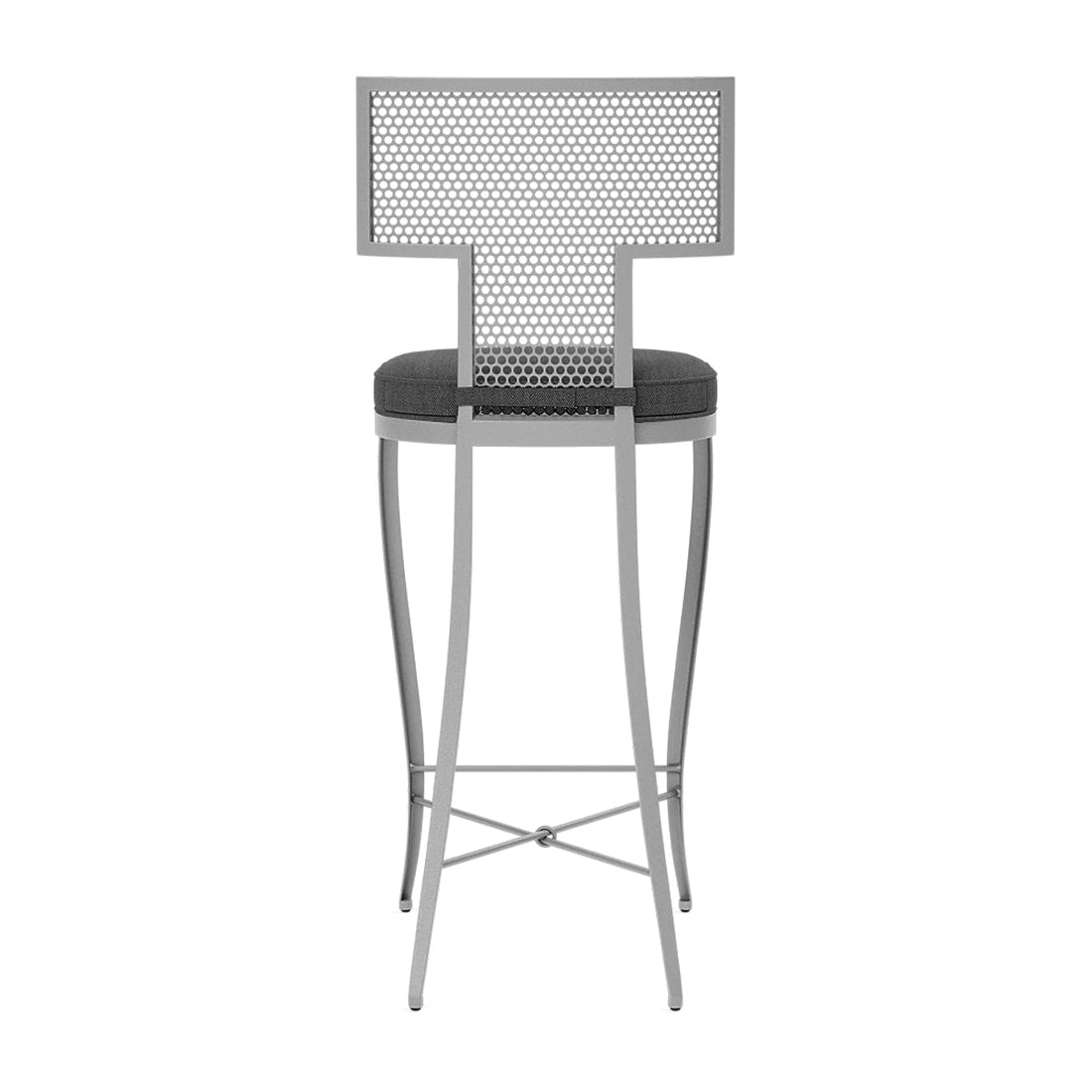 Made Goods Hadley Metal Outdoor Bar Stool in Pagua Fabric