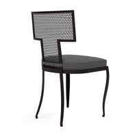 Made Goods Hadley Metal Outdoor Dining Chair in Alsek Fabric