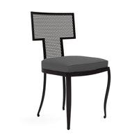 Made Goods Hadley Metal Outdoor Dining Chair in Alsek Fabric