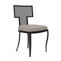 Made Goods Hadley Metal Outdoor Dining Chair in Alsek Fabric