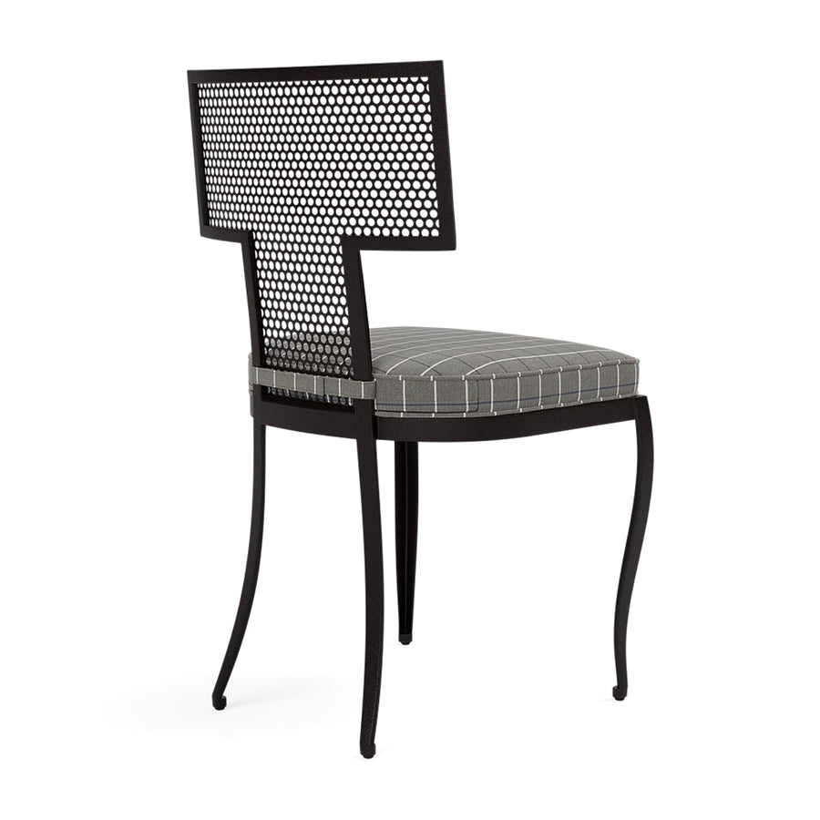 Made Goods Hadley Metal Outdoor Dining Chair in Clyde Fabric