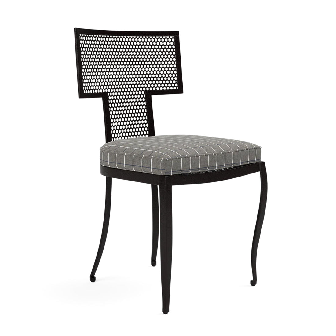 Made Goods Hadley Metal Outdoor Dining Chair in Clyde Fabric