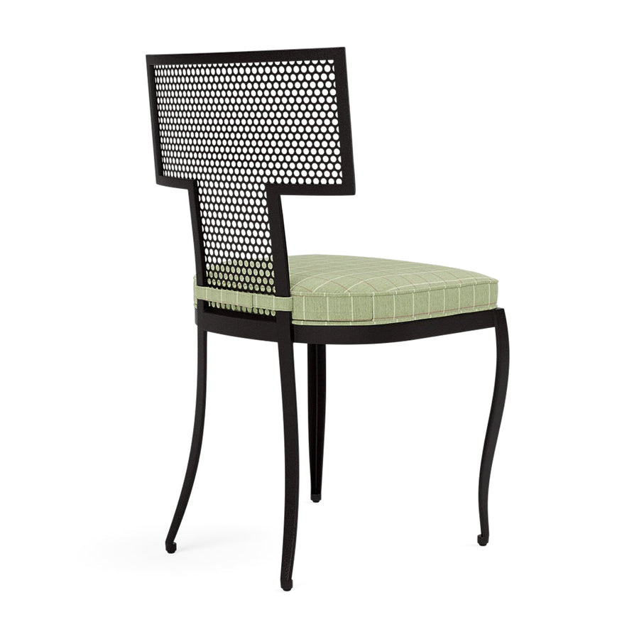 Made Goods Hadley Metal Outdoor Dining Chair in Clyde Fabric