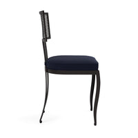 Made Goods Hadley Metal Outdoor Dining Chair in Lambro Boucle