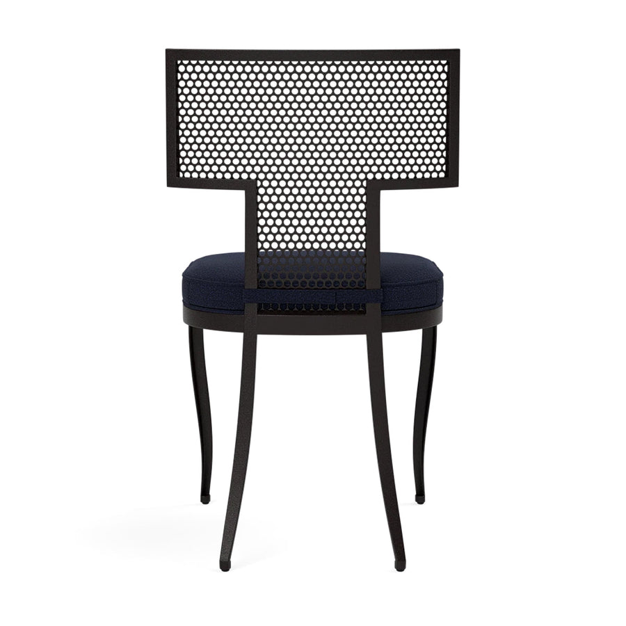 Made Goods Hadley Metal Outdoor Dining Chair in Lambro Boucle