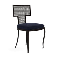 Made Goods Hadley Metal Outdoor Dining Chair in Lambro Boucle