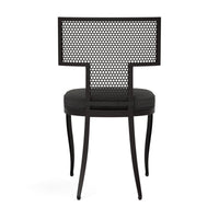 Made Goods Hadley Metal Outdoor Dining Chair in Lambro Boucle