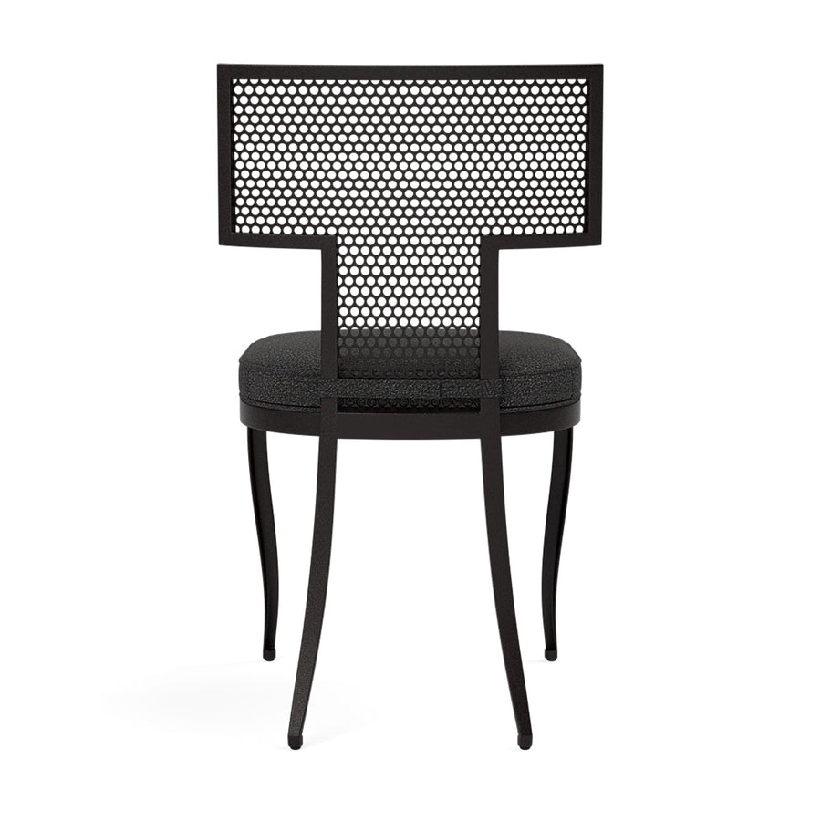 Made Goods Hadley Metal Outdoor Dining Chair in Lambro Boucle