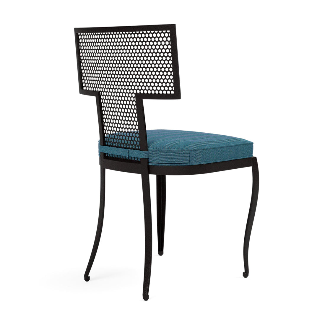 Made Goods Hadley Metal Outdoor Dining Chair in Pagua Fabric