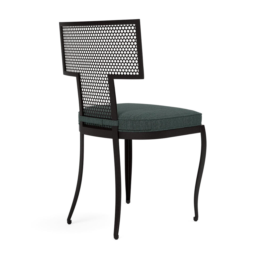 Made Goods Hadley Metal Outdoor Dining Chair in Pagua Fabric