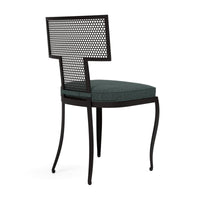 Made Goods Hadley Metal Outdoor Dining Chair in Pagua Fabric