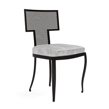 Made Goods Hadley Metal Outdoor Dining Chair in Volta High-Performance Fabric