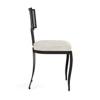 Made Goods Hadley Metal Outdoor Dining Chair in Volta High-Performance Fabric