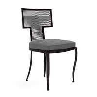 Made Goods Hadley Metal Outdoor Dining Chair in Weser Fabric