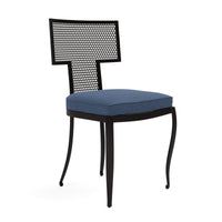 Made Goods Hadley Metal Outdoor Dining Chair in Weser Fabric