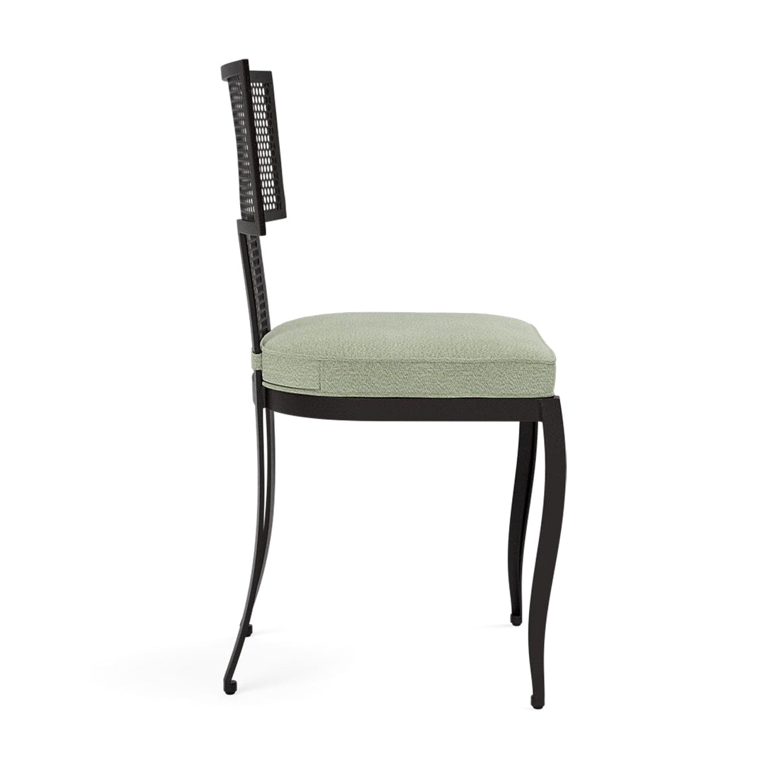 Made Goods Hadley Metal Outdoor Dining Chair in Weser Fabric