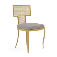 Made Goods Hadley Metal Outdoor Dining Chair in Alsek Fabric