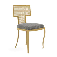 Made Goods Hadley Metal Outdoor Dining Chair in Clyde Fabric