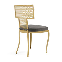 Made Goods Hadley Metal Outdoor Dining Chair in Havel Velvet