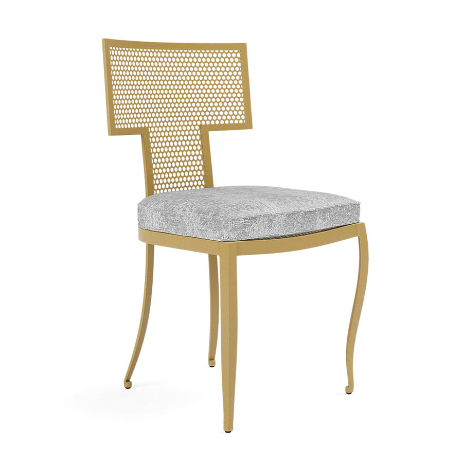 Made Goods Hadley Metal Outdoor Dining Chair in Volta High-Performance Fabric