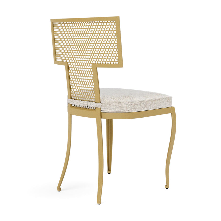 Made Goods Hadley Metal Outdoor Dining Chair in Volta High-Performance Fabric