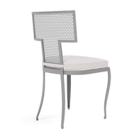 Made Goods Hadley Metal Outdoor Dining Chair in Alsek Fabric