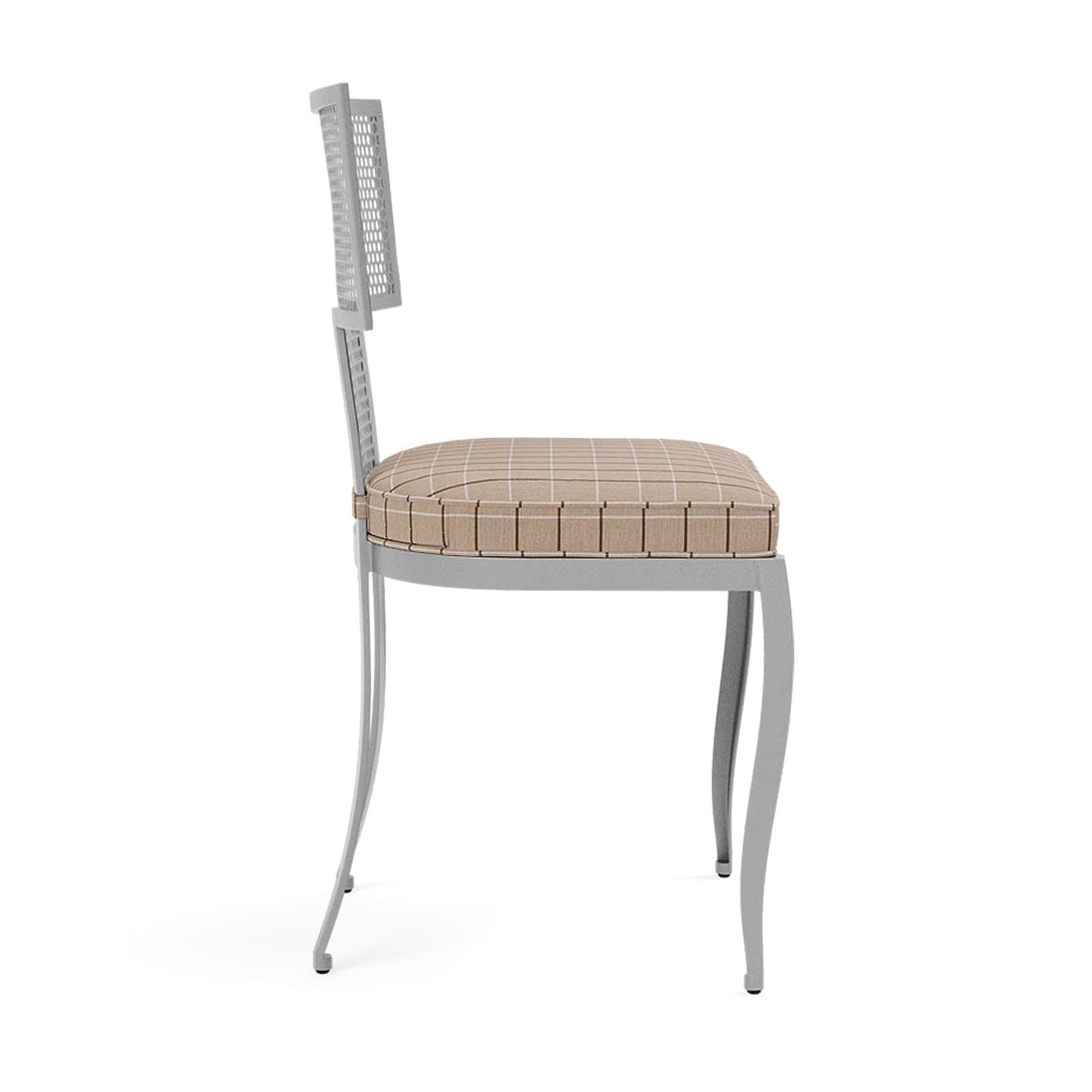 Made Goods Hadley Metal Outdoor Dining Chair in Clyde Fabric