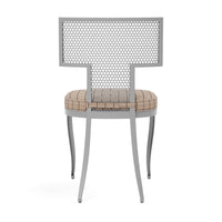 Made Goods Hadley Metal Outdoor Dining Chair in Clyde Fabric