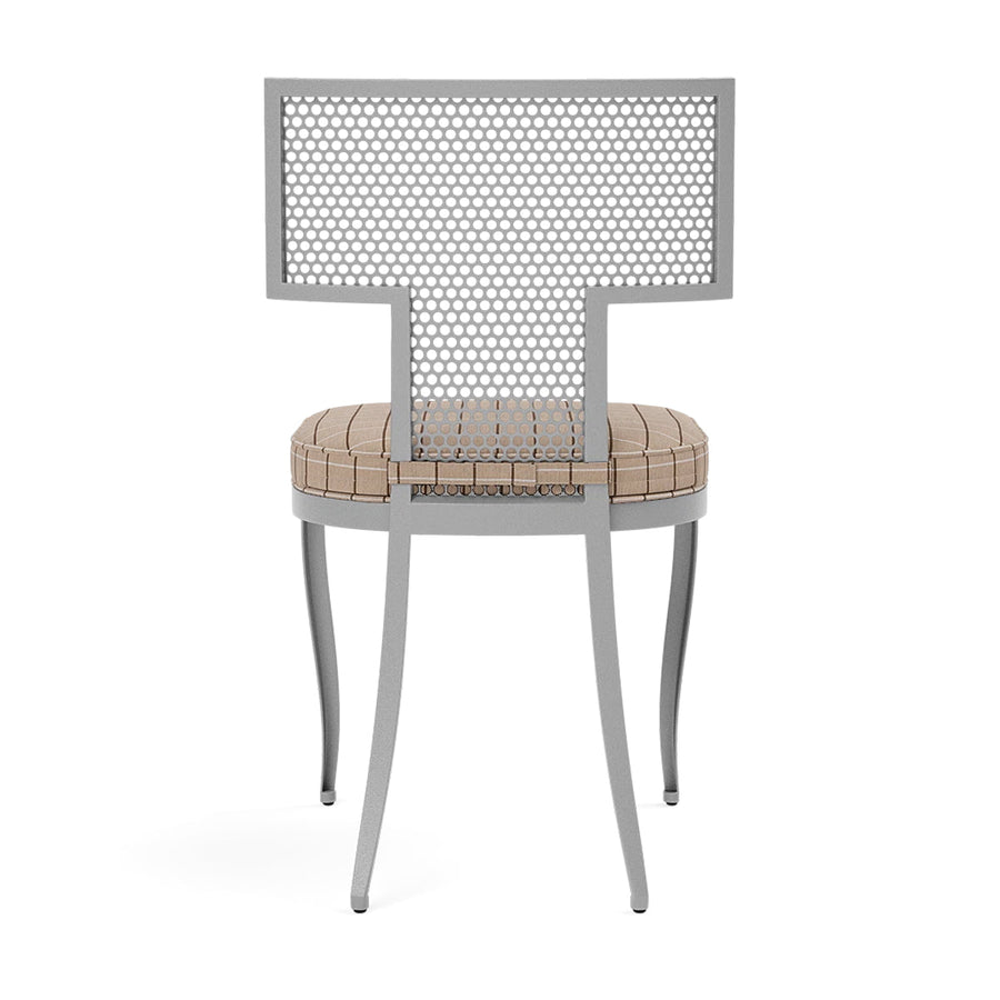 Made Goods Hadley Metal Outdoor Dining Chair in Clyde Fabric