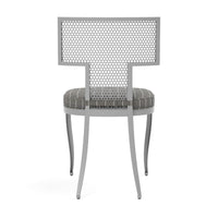 Made Goods Hadley Metal Outdoor Dining Chair in Clyde Fabric