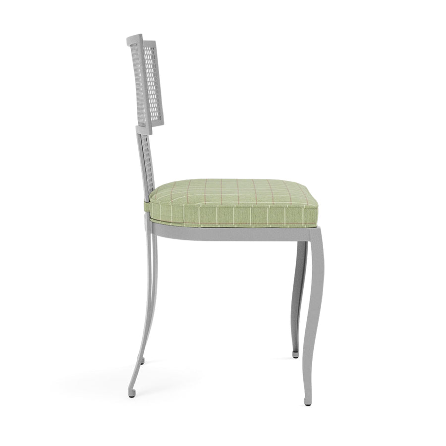 Made Goods Hadley Metal Outdoor Dining Chair in Clyde Fabric