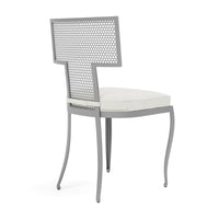 Made Goods Hadley Metal Outdoor Dining Chair in Lambro Boucle