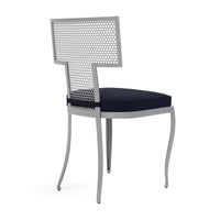 Made Goods Hadley Metal Outdoor Dining Chair in Lambro Boucle