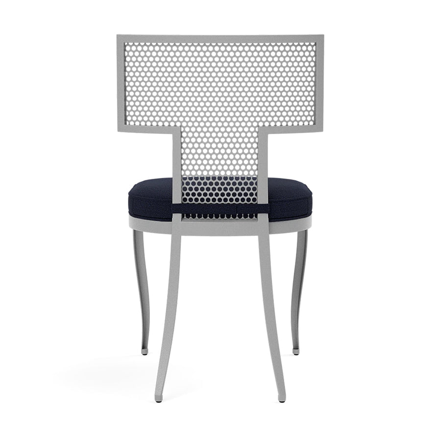 Made Goods Hadley Metal Outdoor Dining Chair in Lambro Boucle