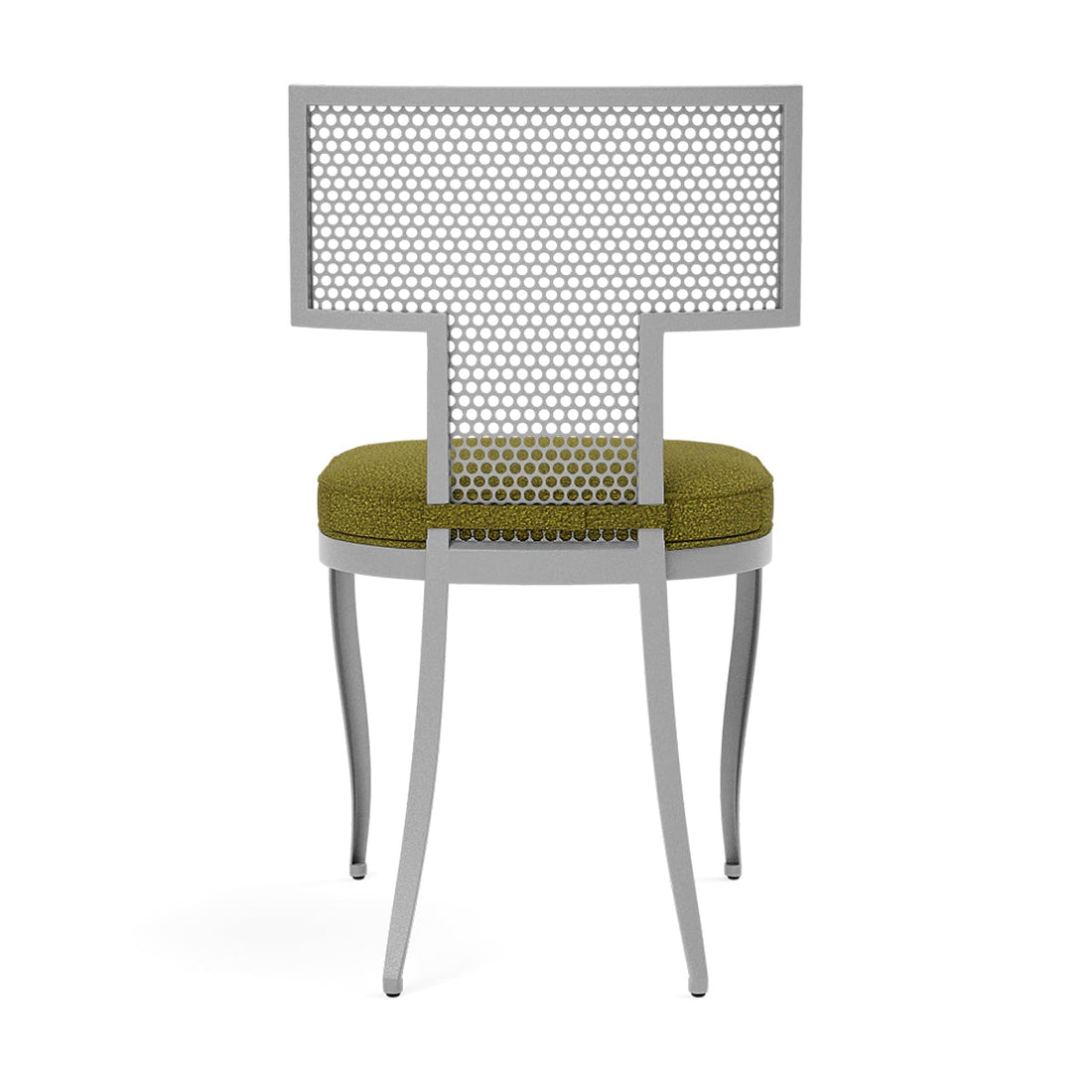 Made Goods Hadley Metal Outdoor Dining Chair in Lambro Boucle