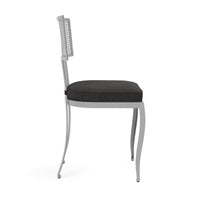 Made Goods Hadley Metal Outdoor Dining Chair in Lambro Boucle