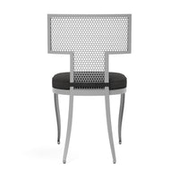 Made Goods Hadley Metal Outdoor Dining Chair in Lambro Boucle