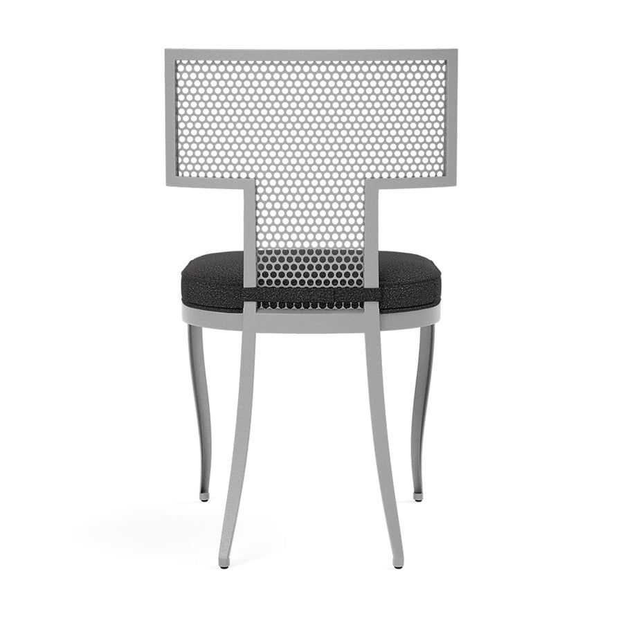 Made Goods Hadley Metal Outdoor Dining Chair in Lambro Boucle