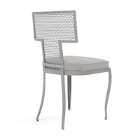 Made Goods Hadley Metal Outdoor Dining Chair in Weser Fabric