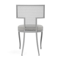 Made Goods Hadley Metal Outdoor Dining Chair in Weser Fabric