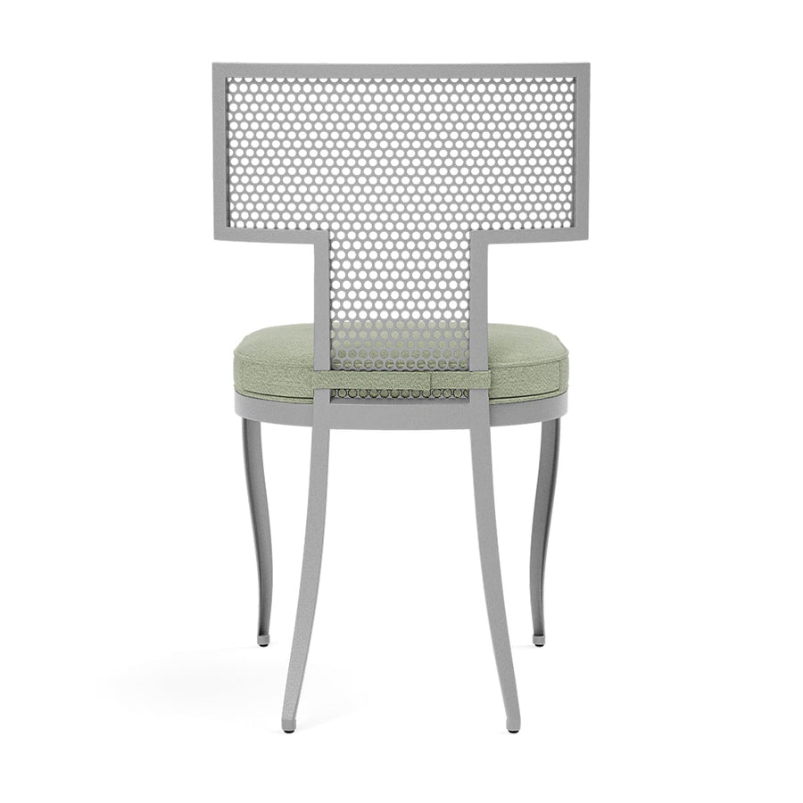 Made Goods Hadley Metal Outdoor Dining Chair in Weser Fabric