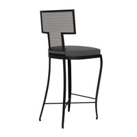 Made Goods Hadley Metal Outdoor Counter Stool in Alsek Fabric