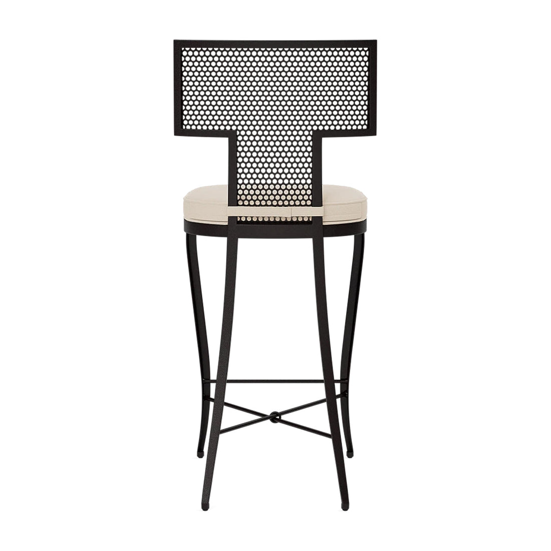 Made Goods Hadley Metal Outdoor Counter Stool in Alsek Fabric